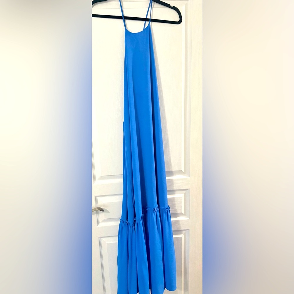 VICI Cross back maxi dress - baby blue.  Only worn once!